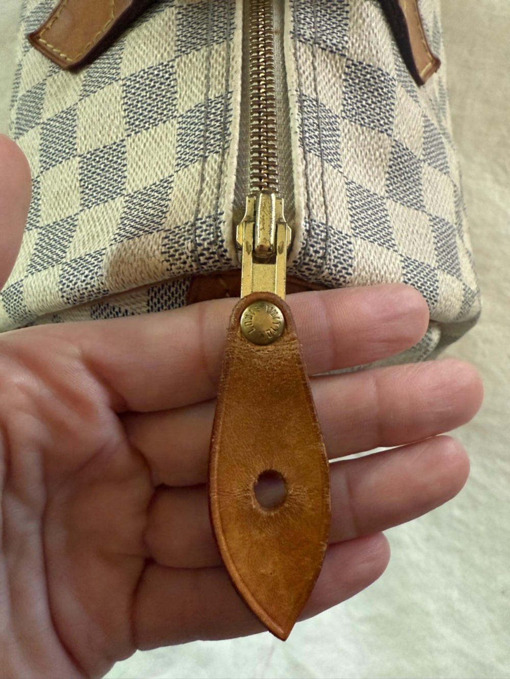 Louis Vuitton Speedy 30 Damier Azur – Authentic w/ Receipt – Clean Exterior - Picture 9 of 16